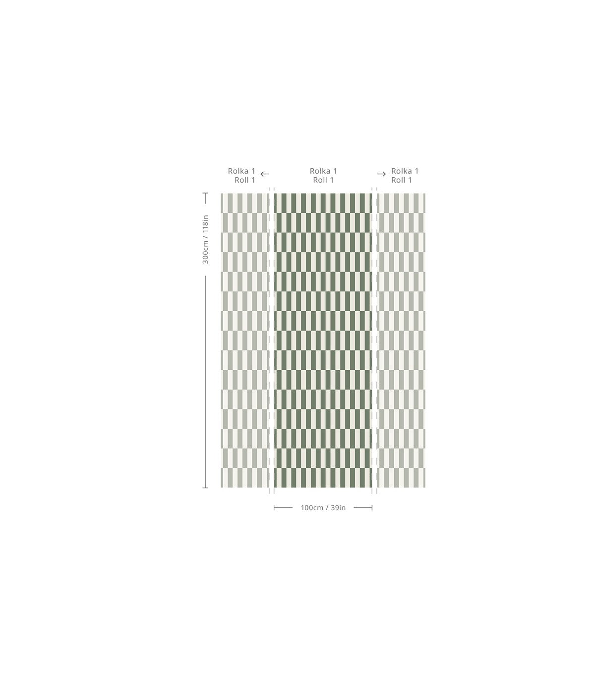 Papel pintado Tetris Stripe Greige