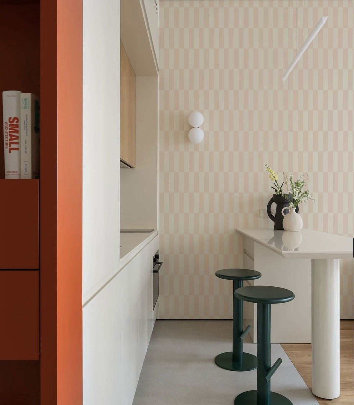 Papel pintado Tetris Stripe Rosa