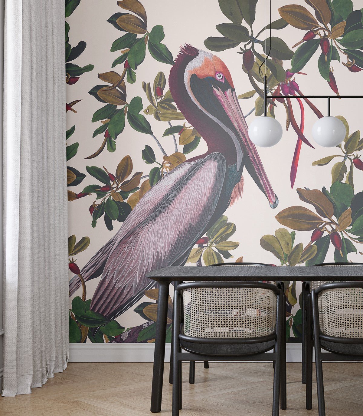Tapeta Vintage Pelicans - Wallcolors®
