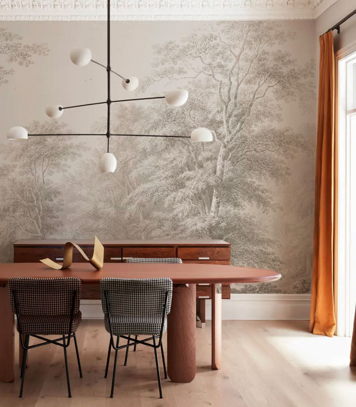 Tapeta Watercolor Grove Beige