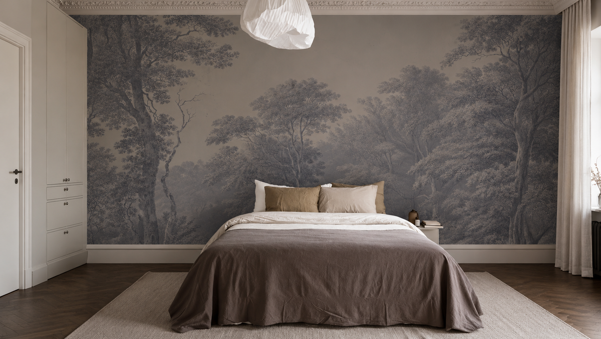 Papel pintado Watercolor Grove Blue