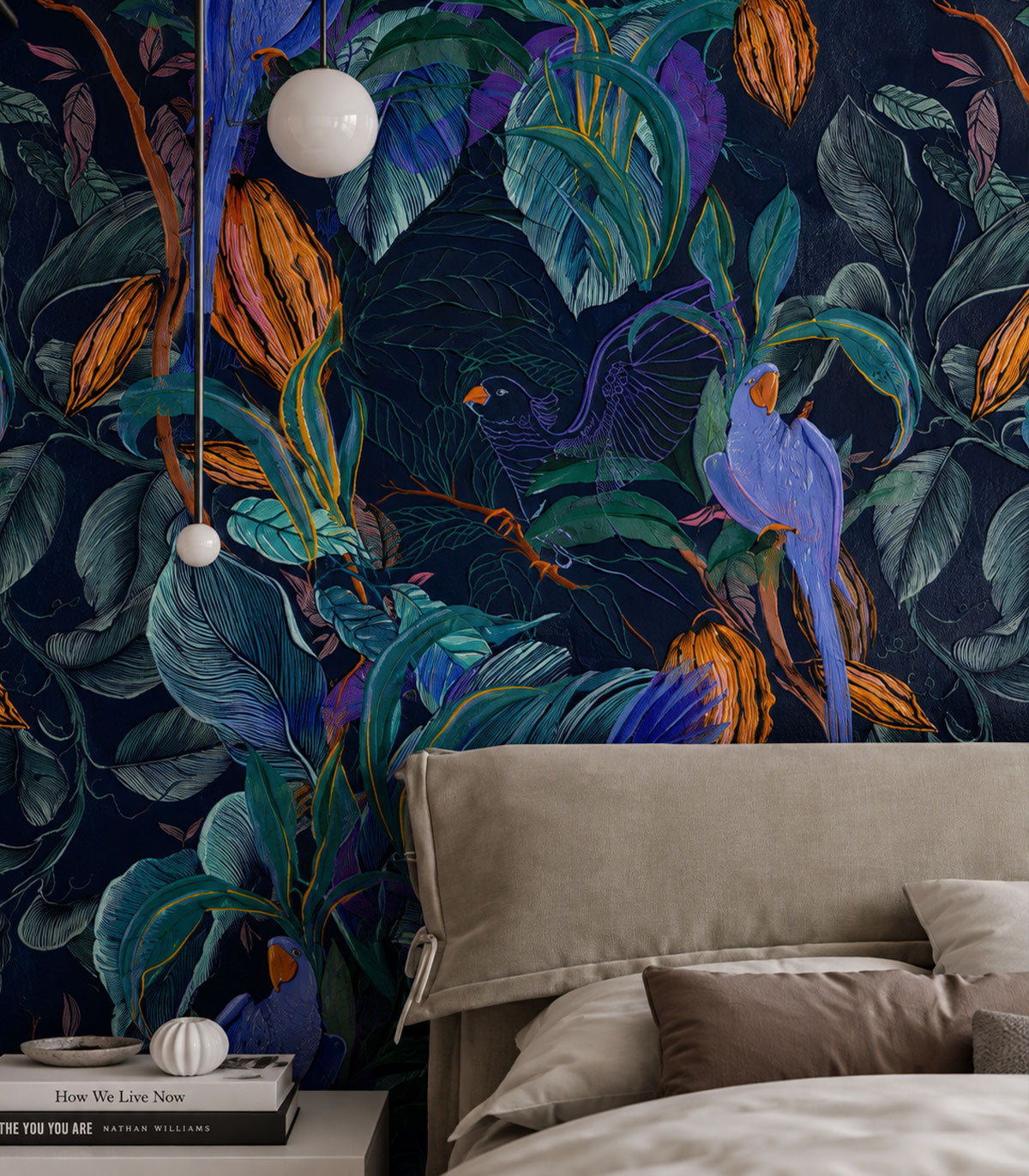 Papel pintado Blue Parrots