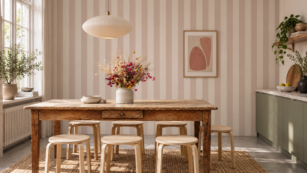 Papel pintado Bold Stripe Sand
