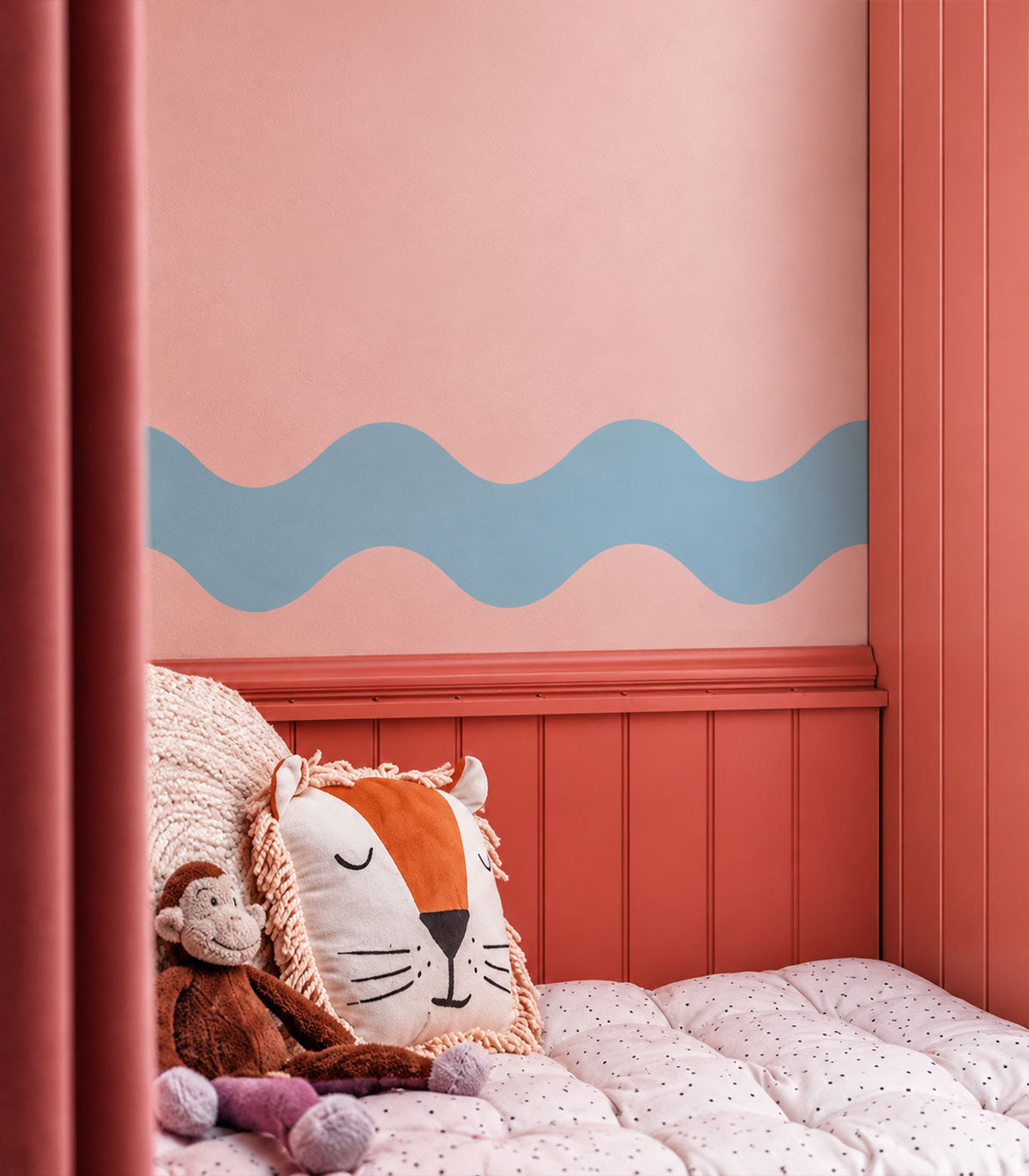 Border Double Wave Calm Sky Blue