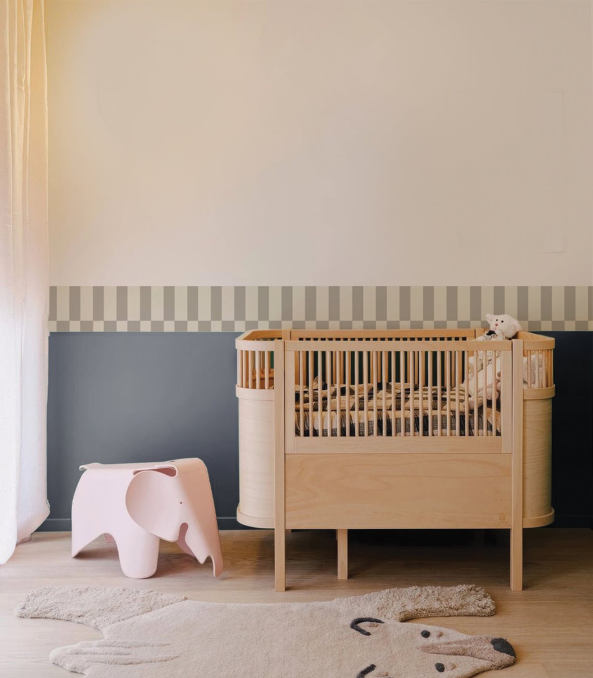 Border Tetris Play Light Greige - Wallcolors®