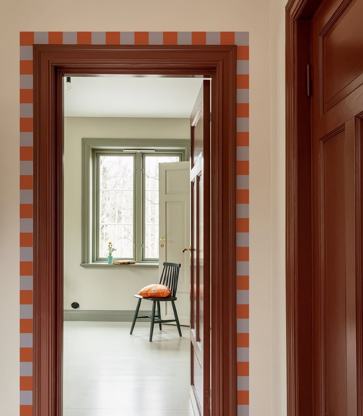 Border Square Warm Terracotta - Wallcolors®