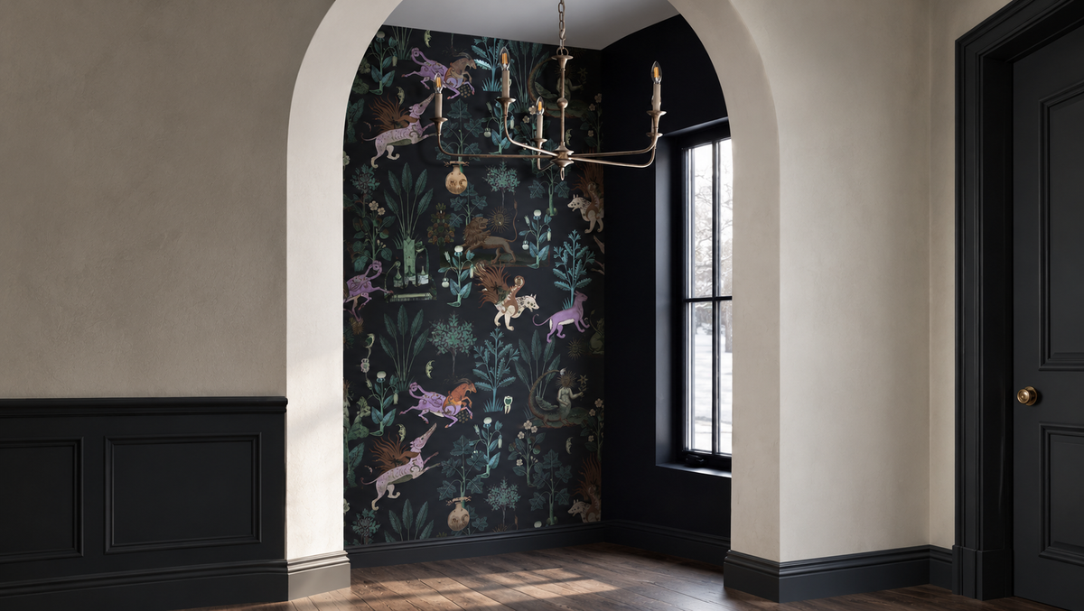 Papel pintado Botanic Beast Purple