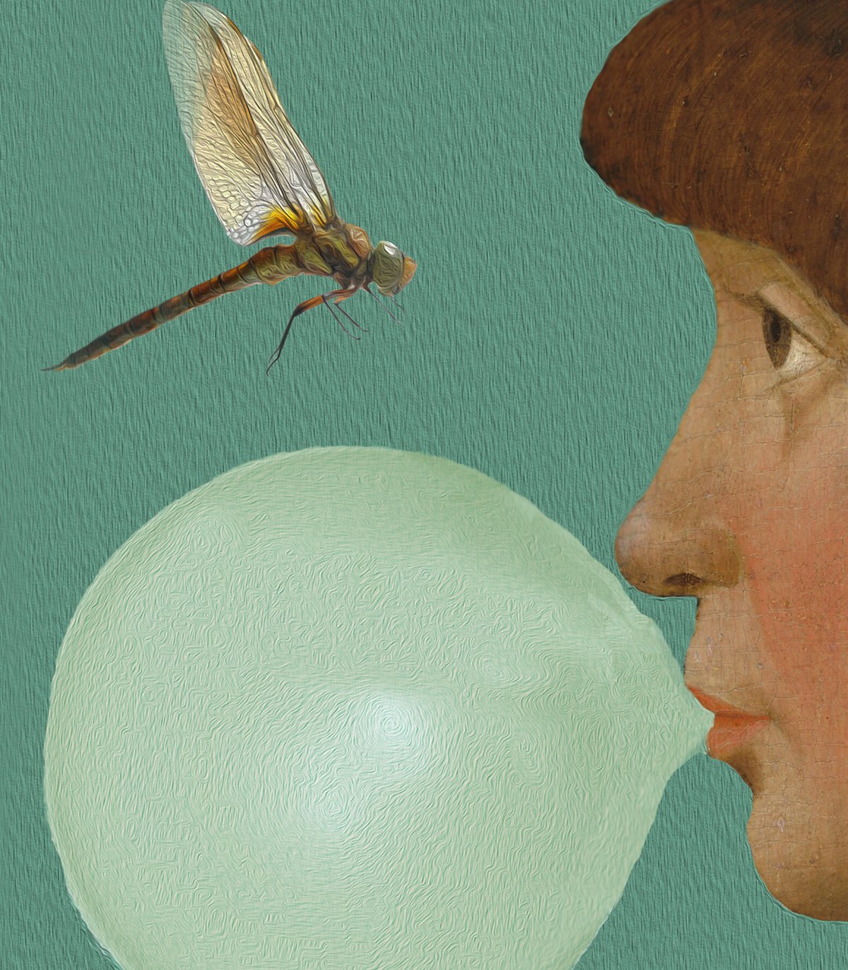 Dots Boy and Dragonfly - Wallcolors®