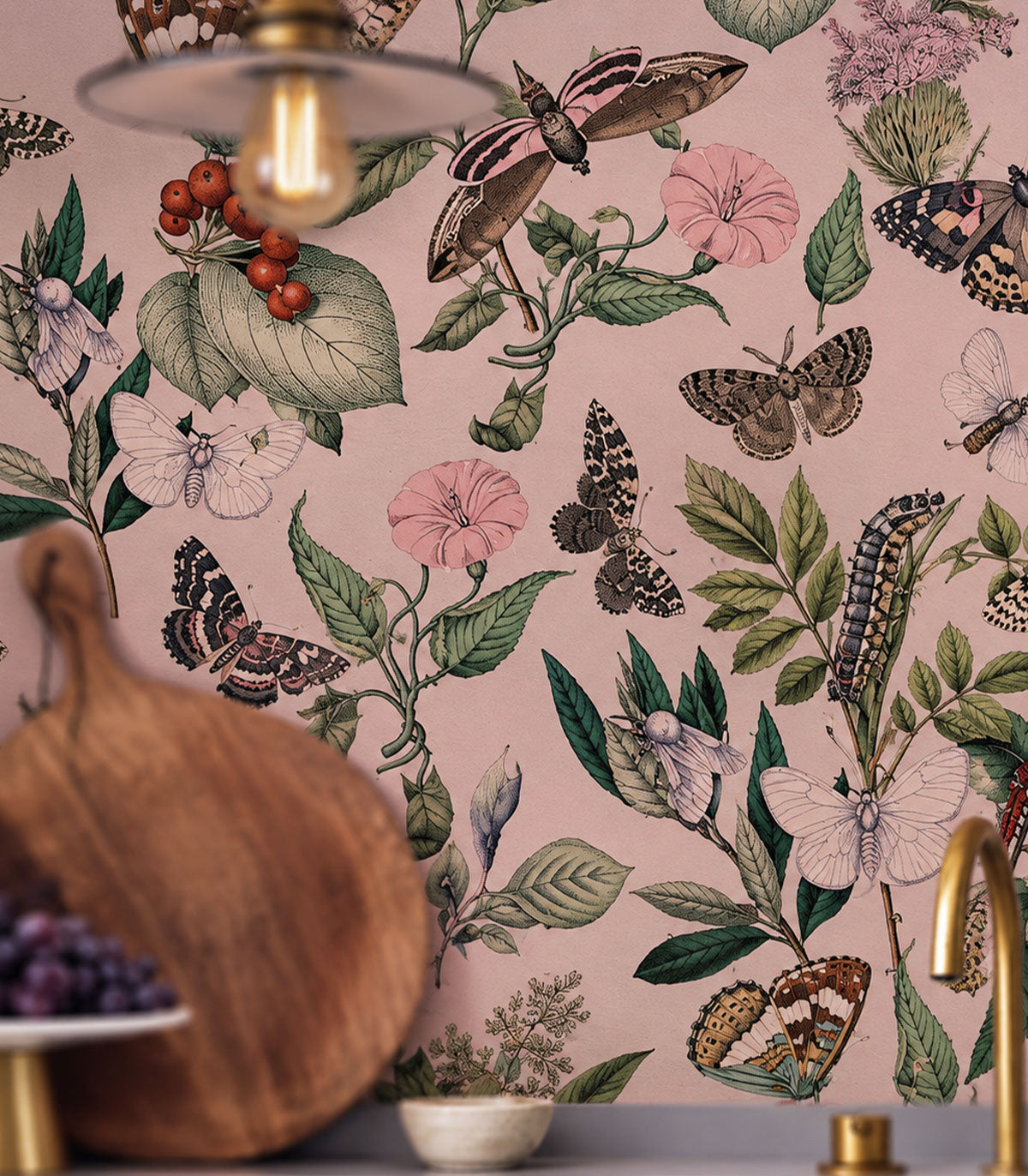 Papel pintado Butterfly Rowan Pink