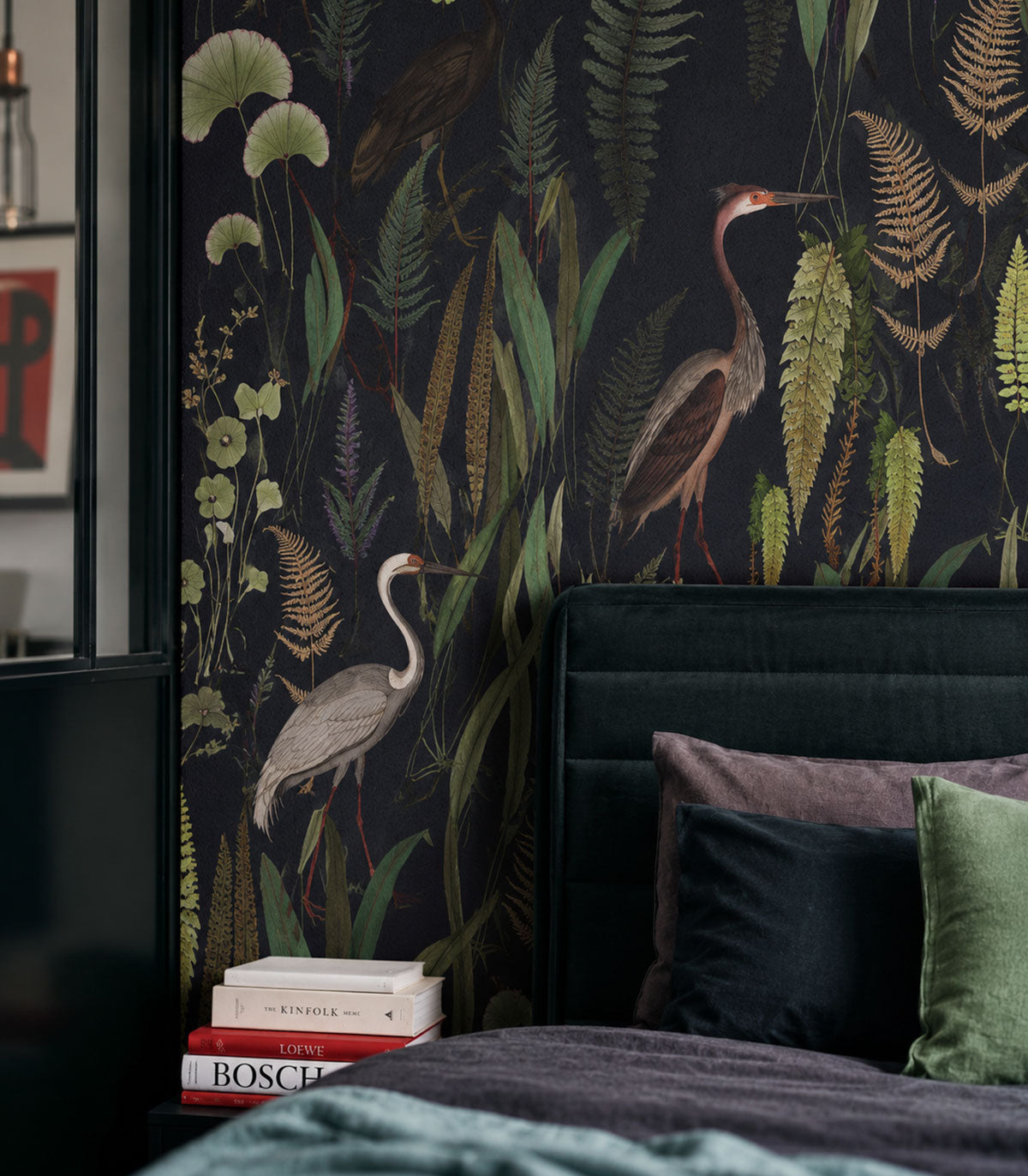 Papel pintado Calm Heron Navy