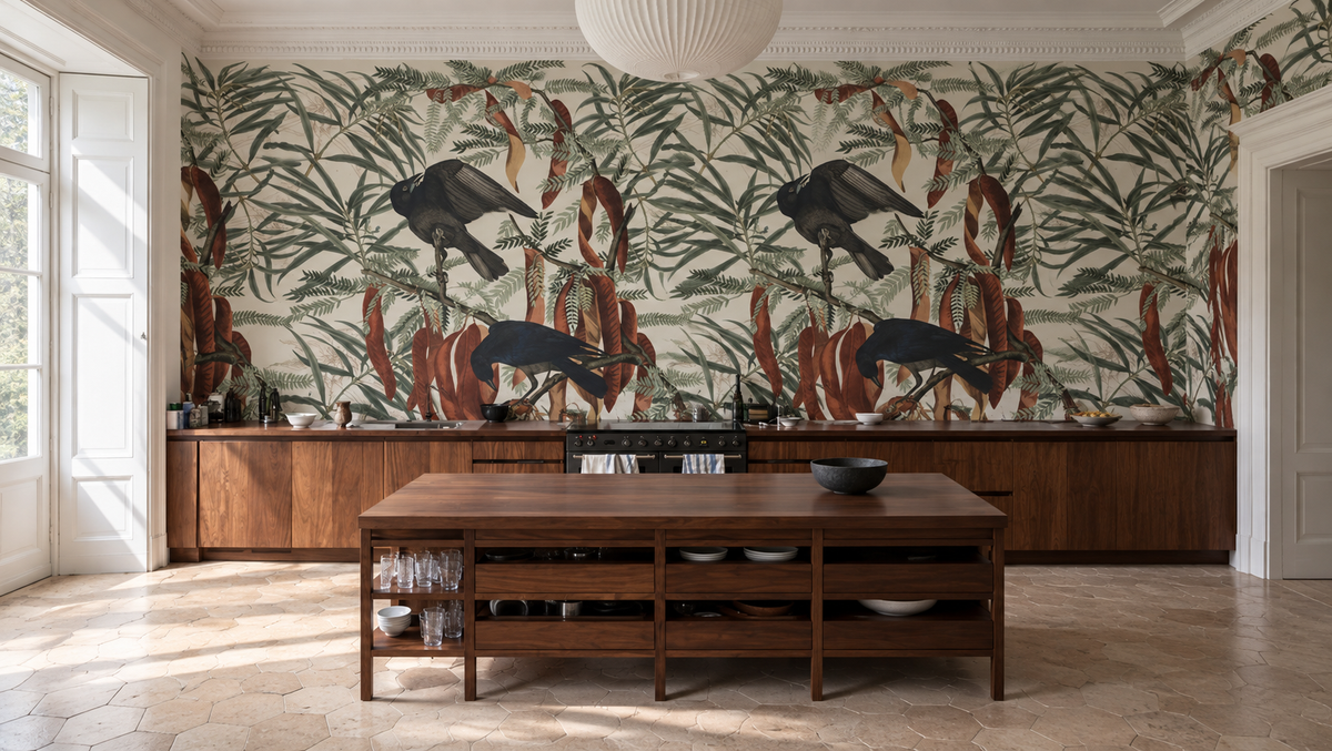 Papel pintado Crows