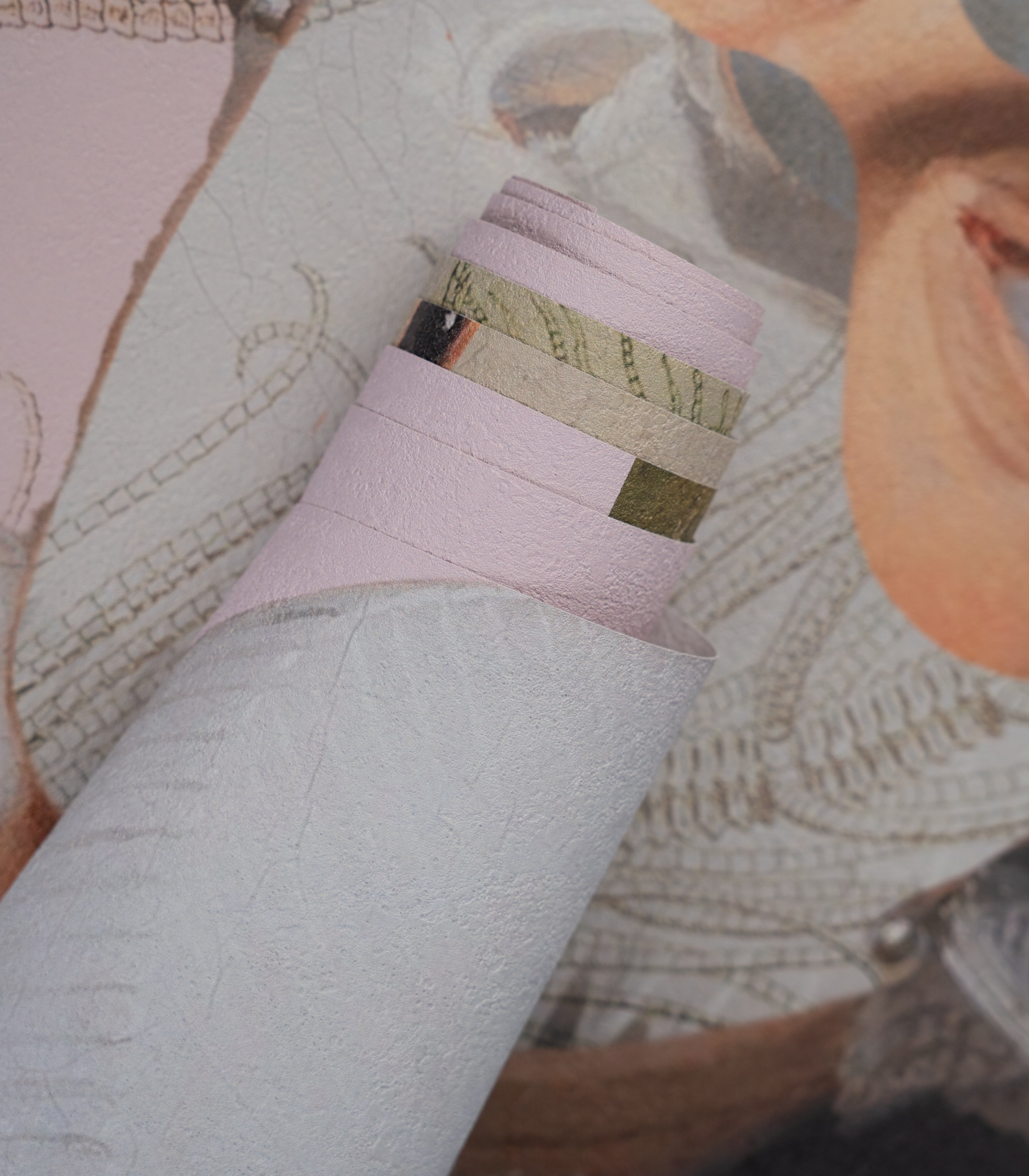 Papel pintado Landscape Muse Pink