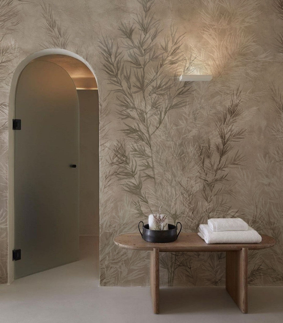 Papel pintado Dry grass beige