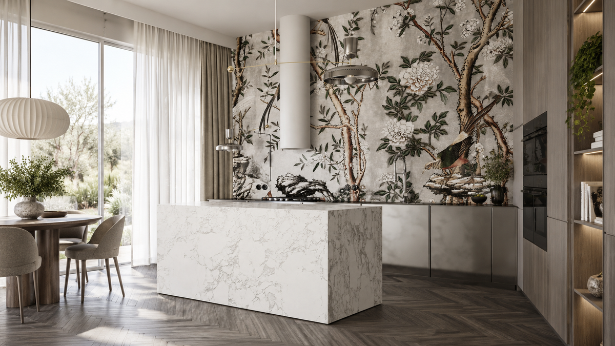 Papel pintado Gray Chinoiserie