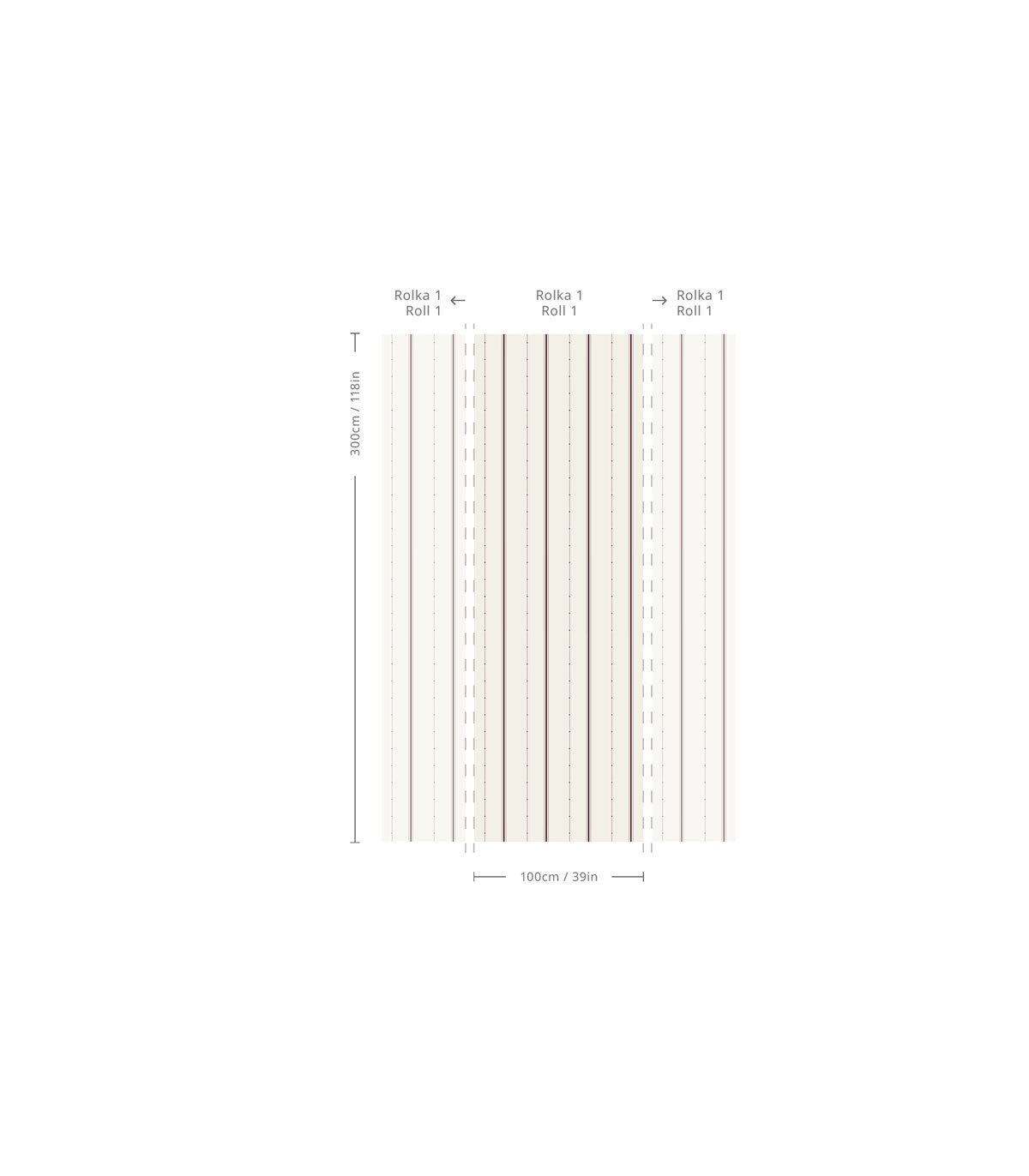 Tapeta Heritage Stripe - Wallcolors®