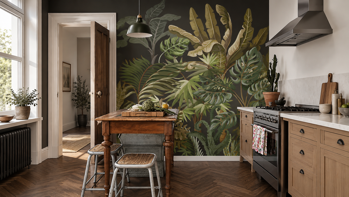 Papel pintado Jungle Black