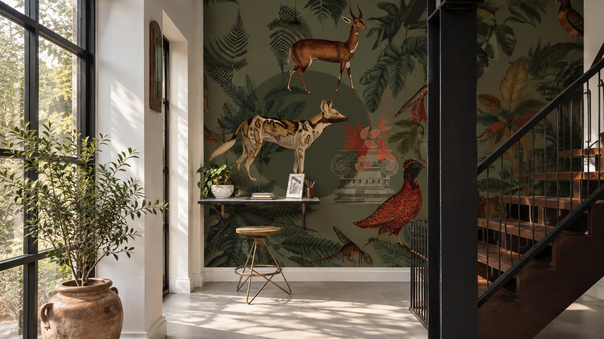 Papel pintado Khaki