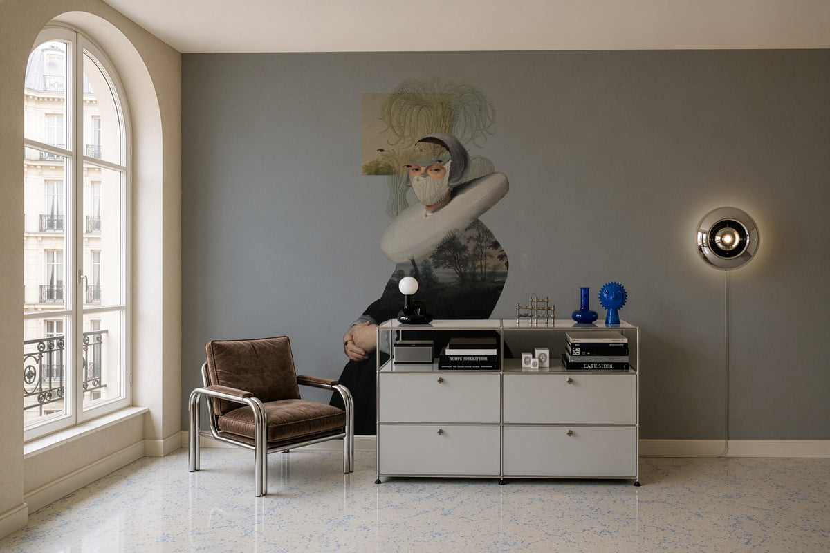 Papel pintado Landscape Muse Blue