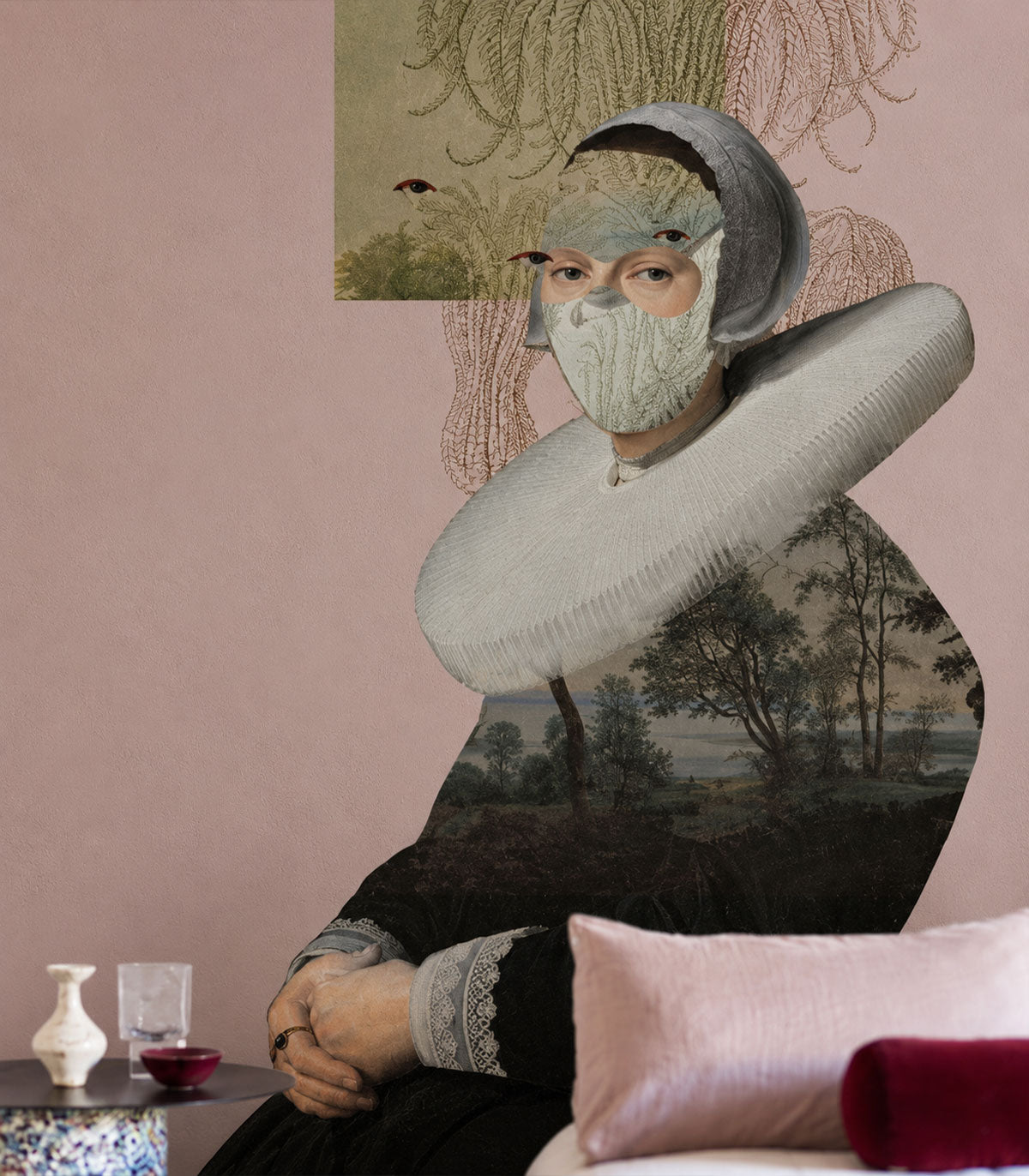Papel pintado Landscape Muse Pink