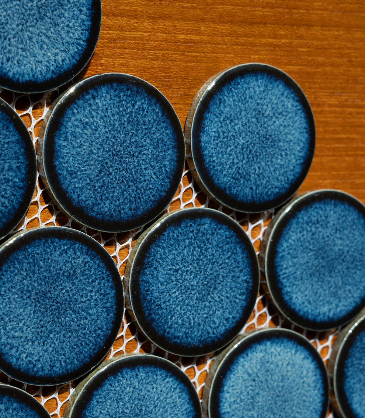 Mosaico circle dots azul real