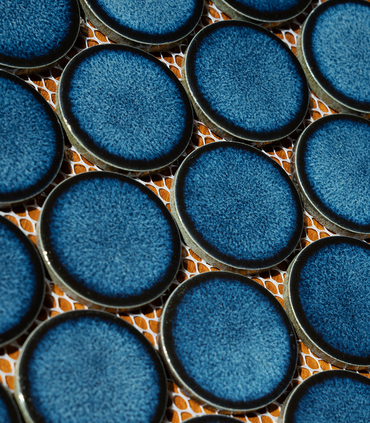 Mosaico circle dots azul real
