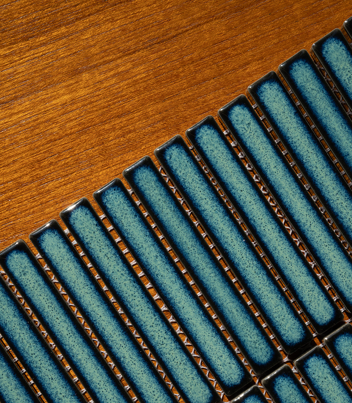 Mosaico mini piano atlantic blue brillo