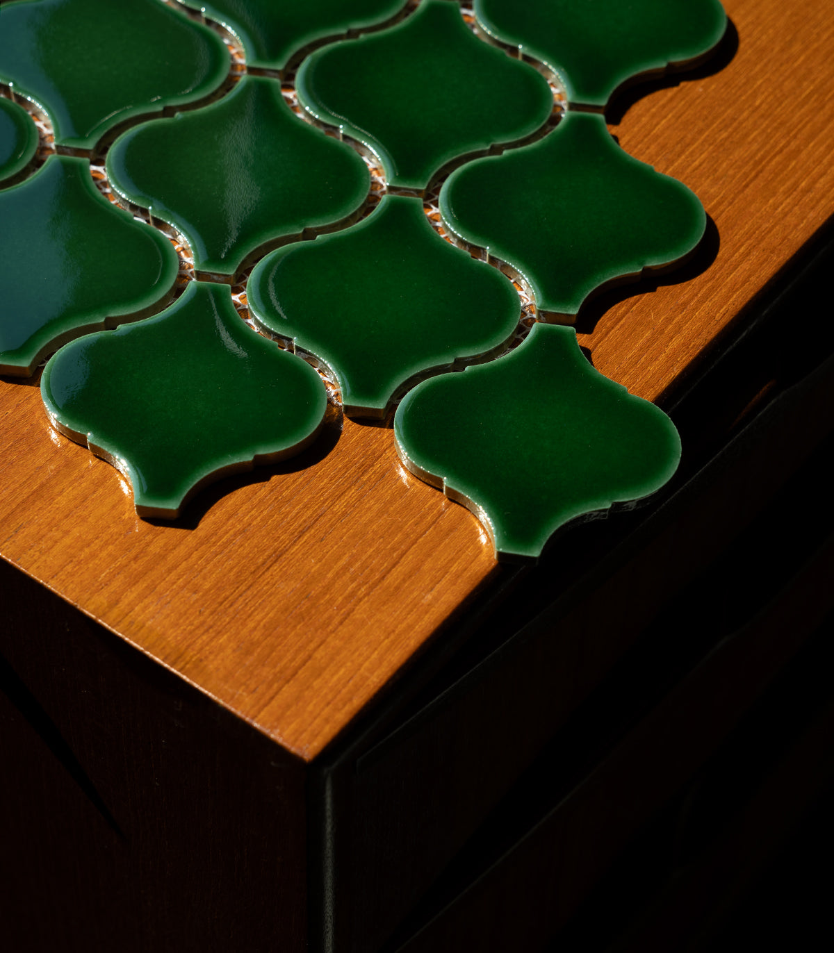 Mosaico Arabian verde intenso