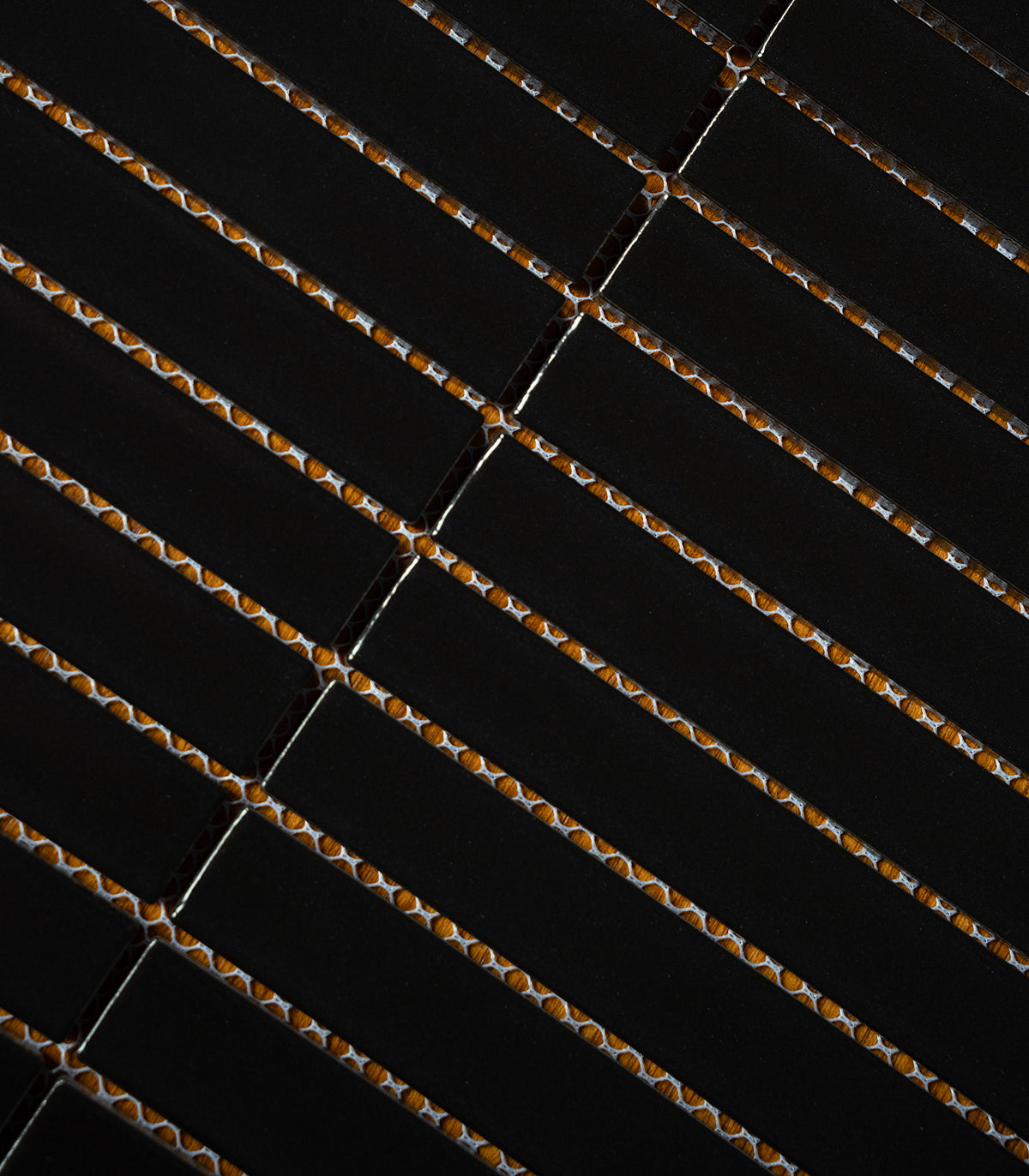 Mosaico piano negro mate