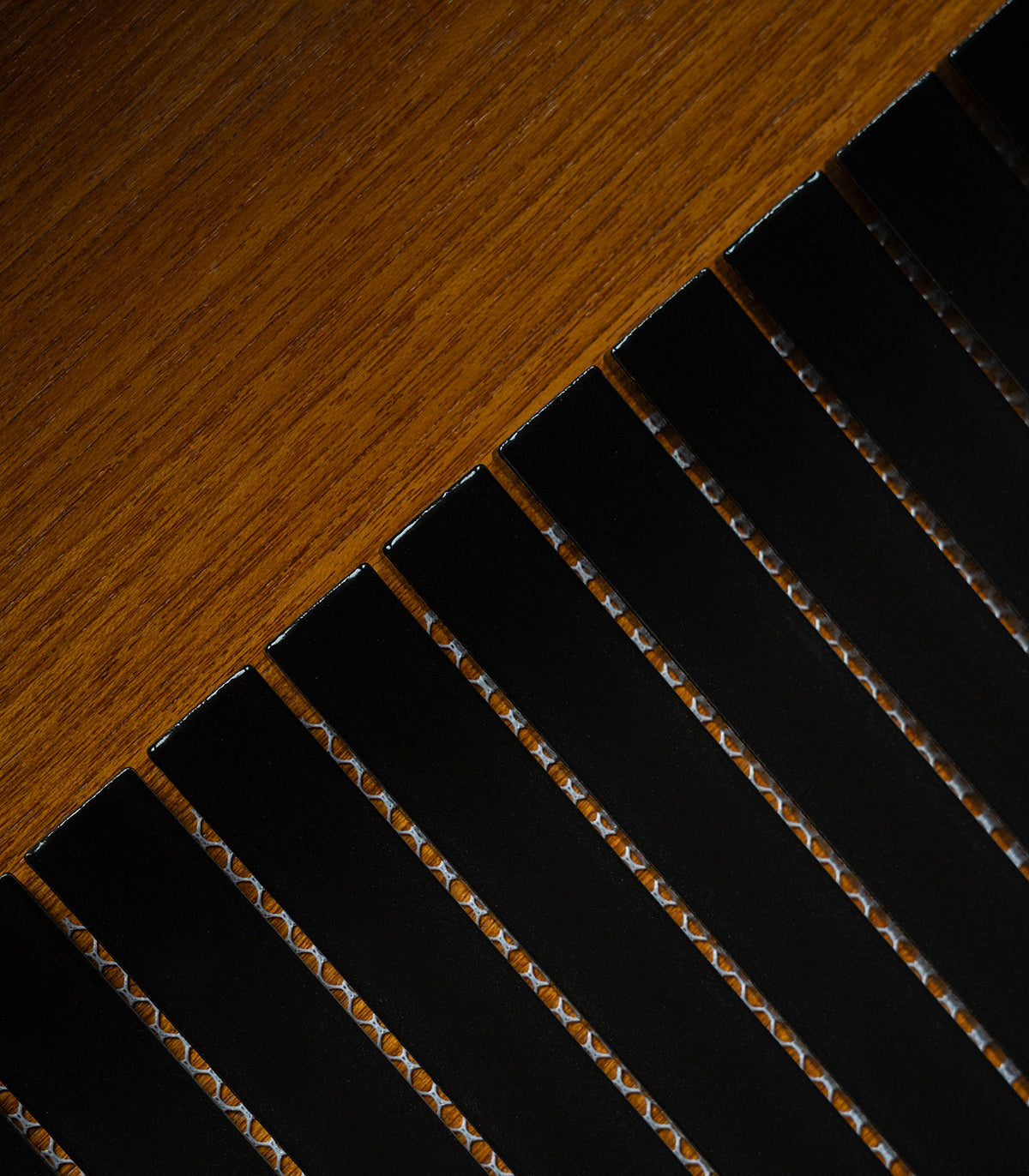 Mosaico piano negro mate