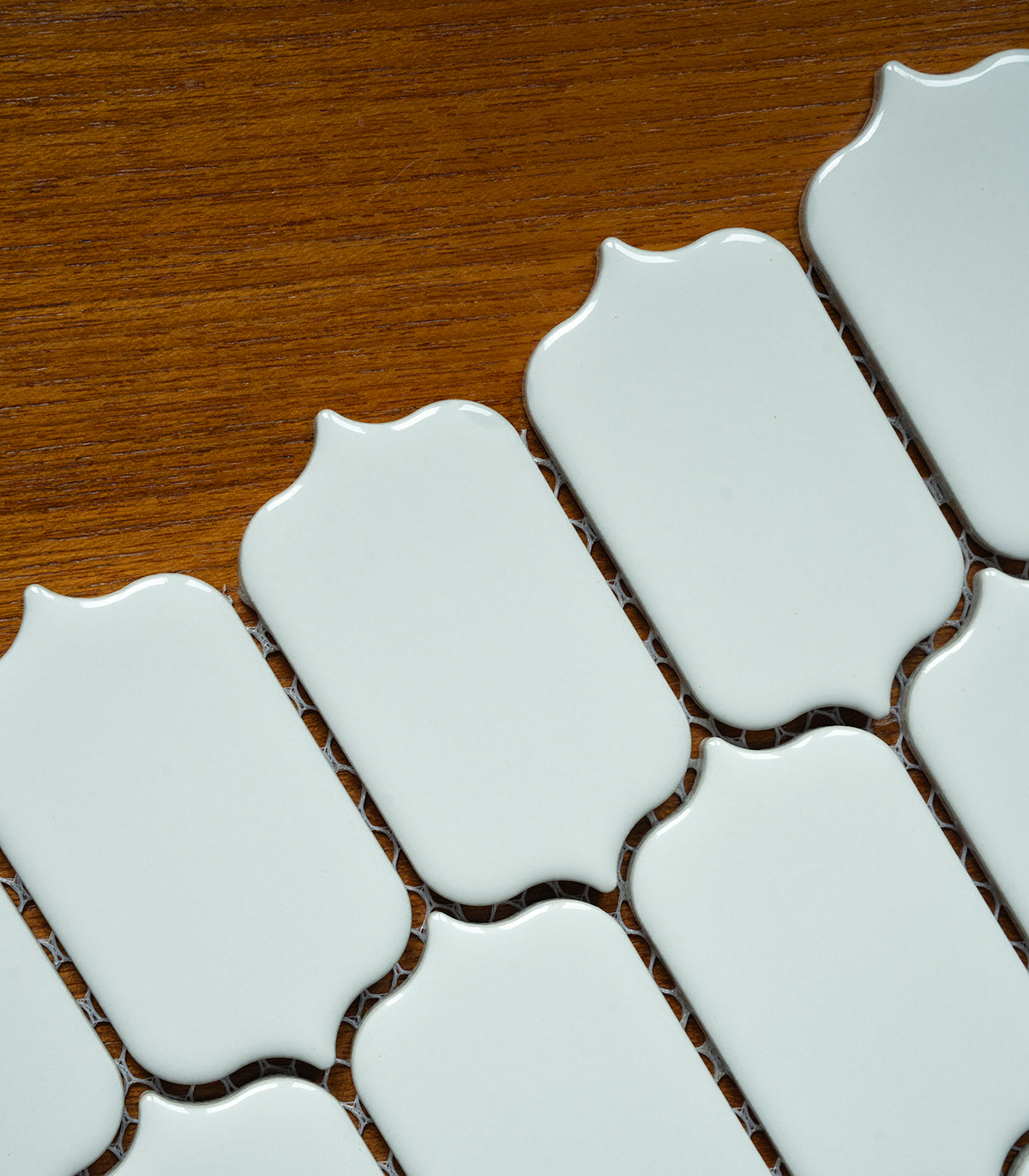 Mosaico lantern blanco brillo