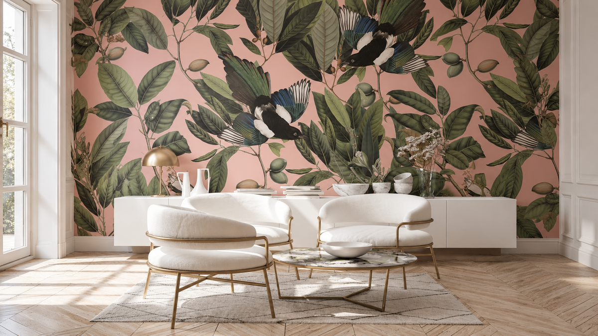 Papel pintado Magpie Pink