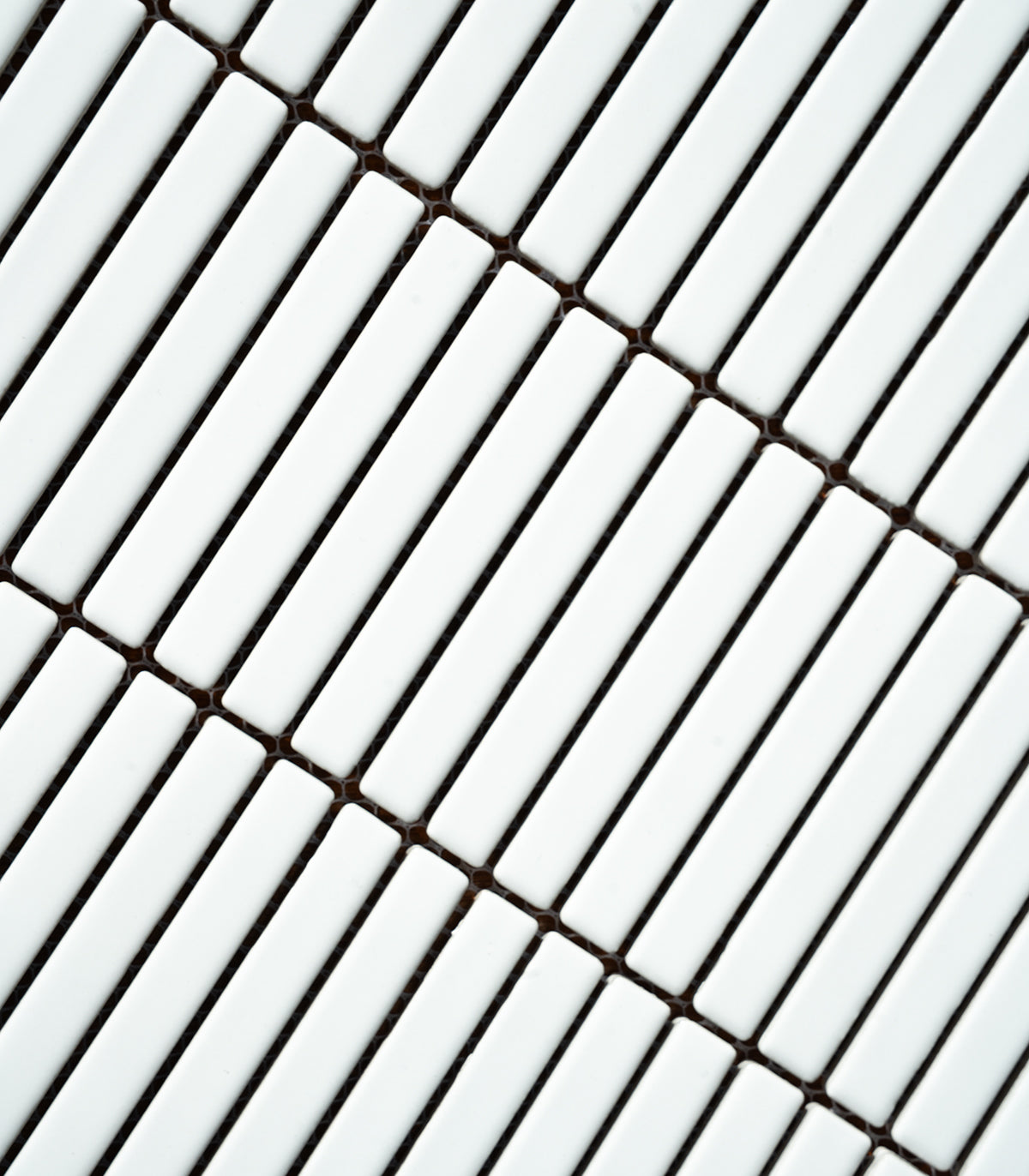 Mosaico Mini piano blanco claro brillo
