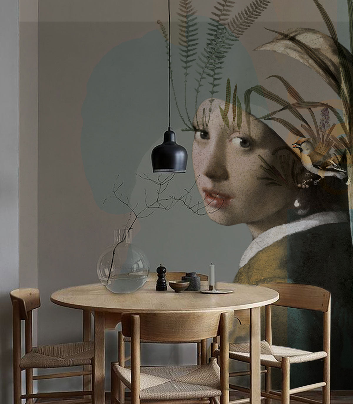 Papel pintado Nature girl with the pearl
