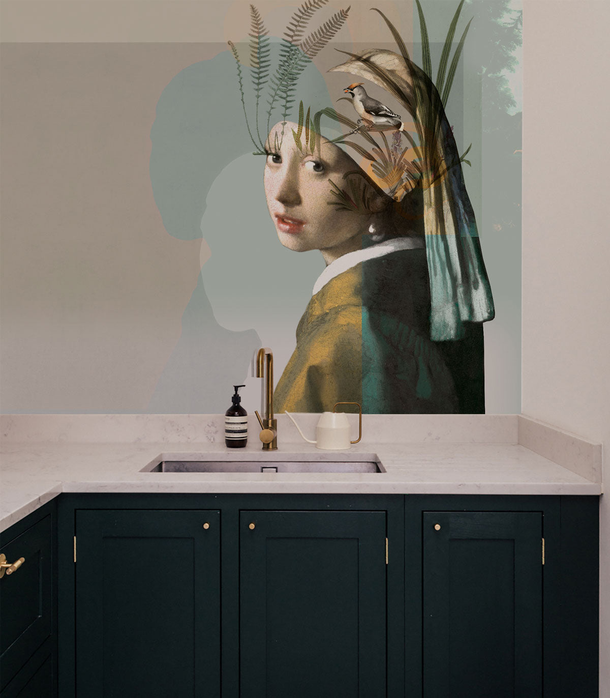 Papel pintado Nature girl with the pearl