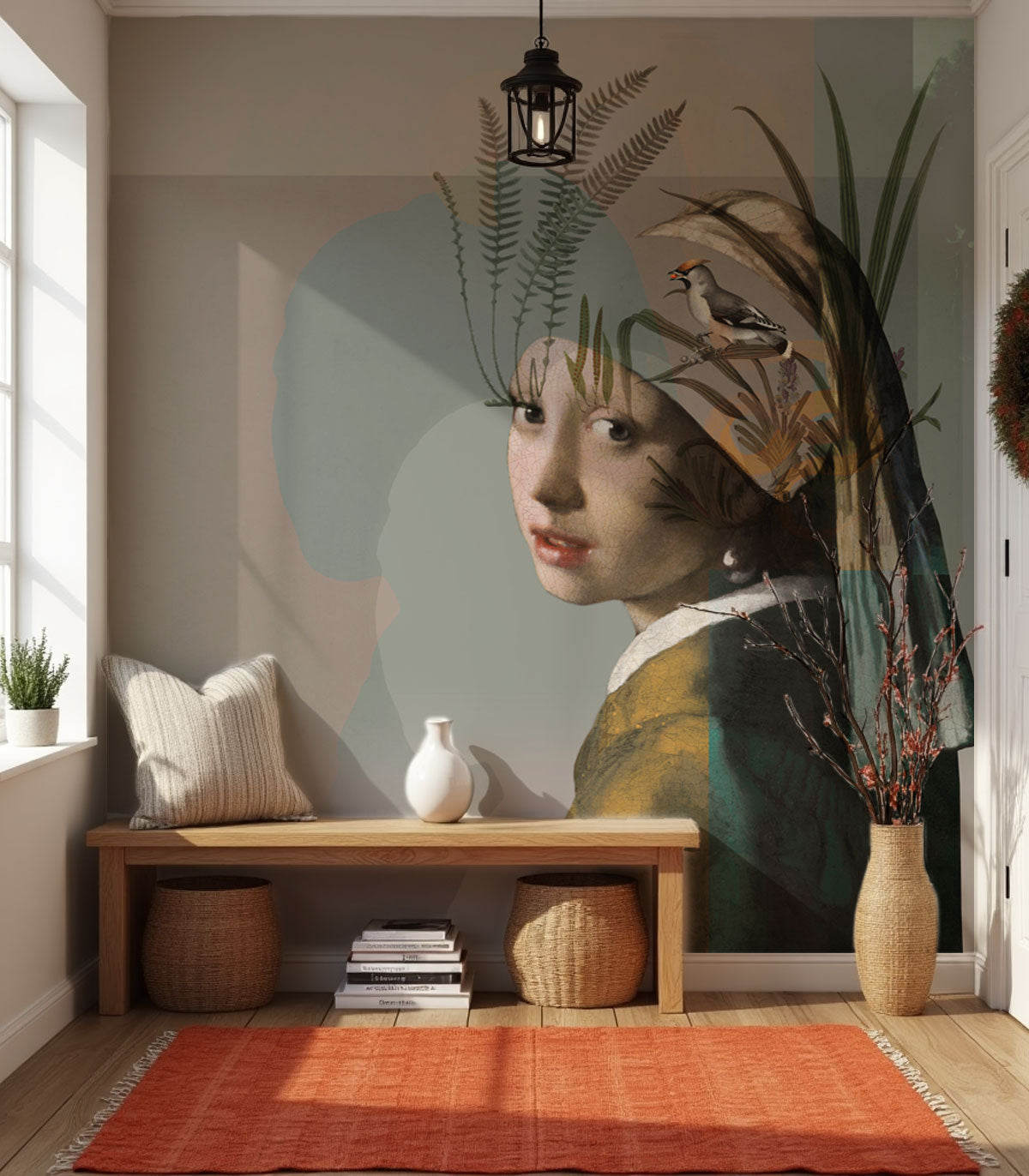 Papel pintado Nature girl with the pearl