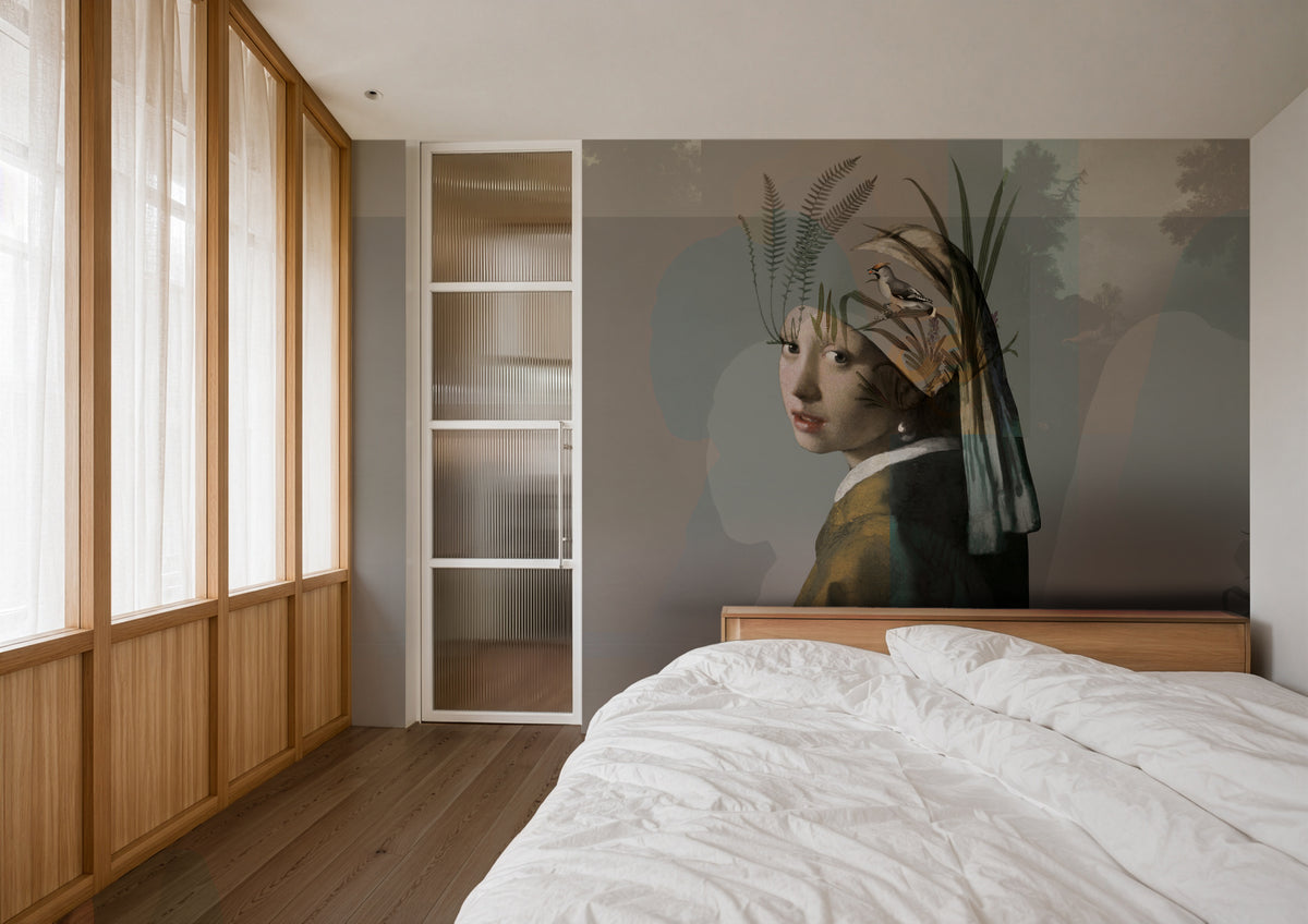Papel pintado Nature girl with the pearl