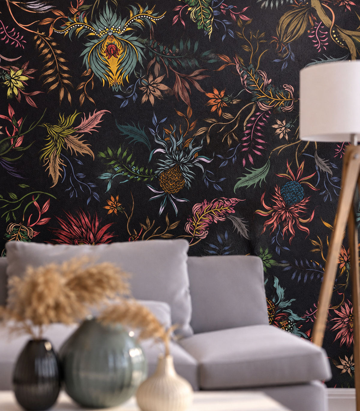 Papel pintado Night Flowers