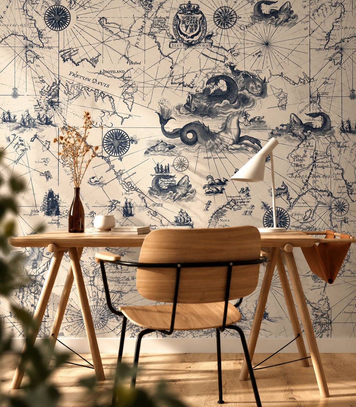 Papel pintado Ocean Map