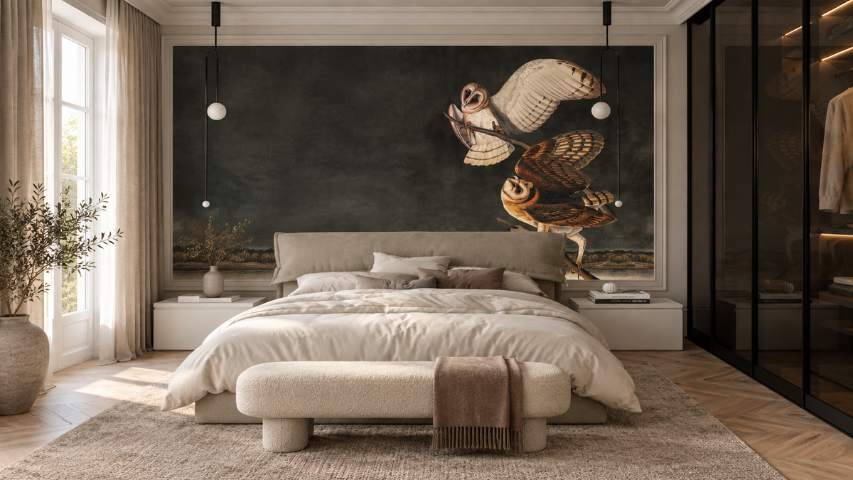 Papel pintado Owls