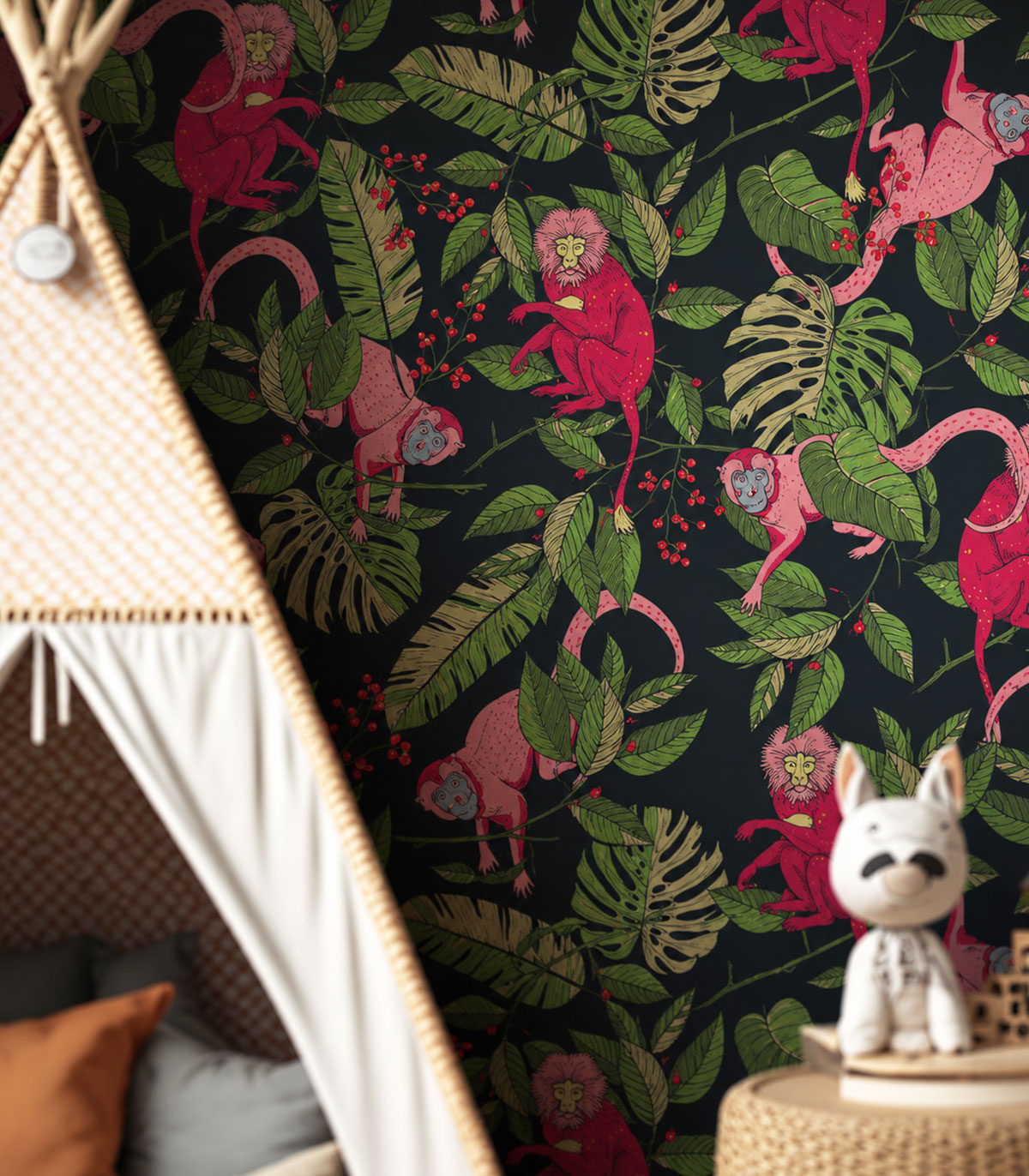 Papel pintado Pink Monkey