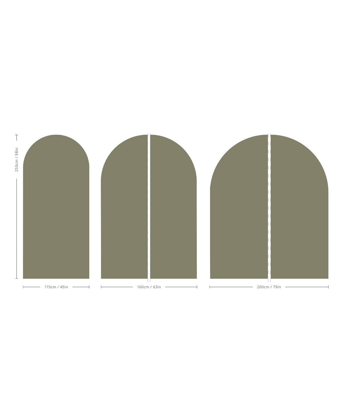 Arch Solid Soft Mineral - Wallcolors®