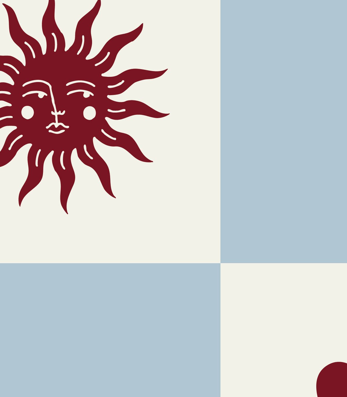 Tapeta Sun and heart - Wallcolors®