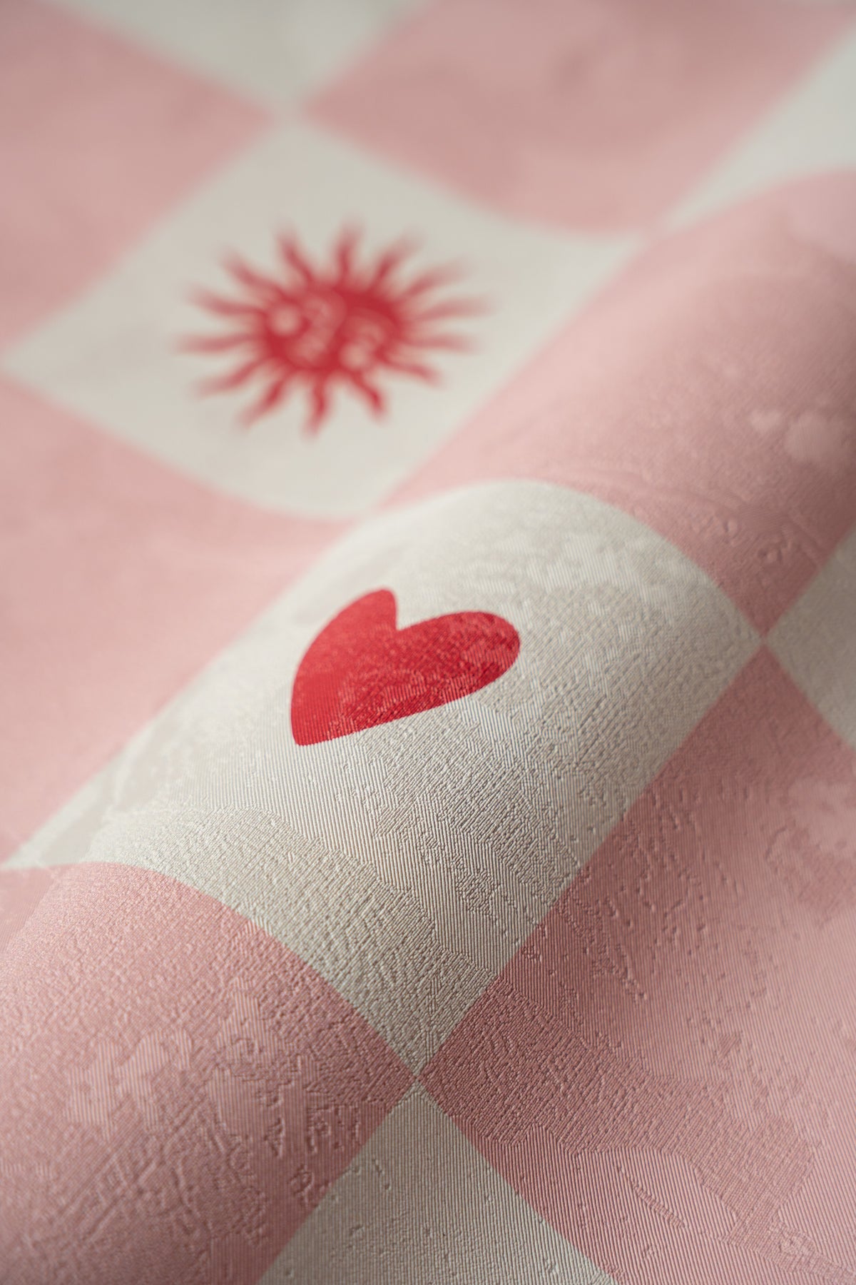 Papel pintado Sun and heart Blush