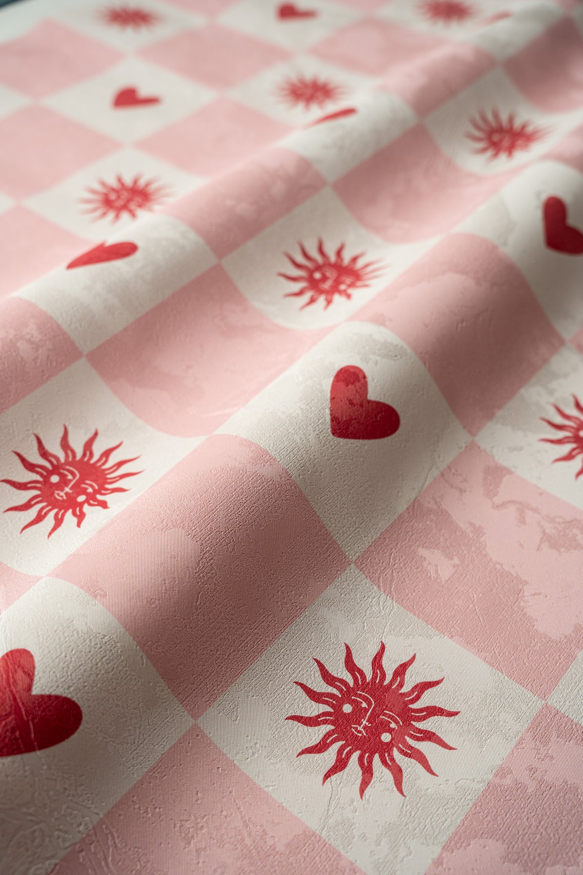 Papel pintado Sun and heart Blush
