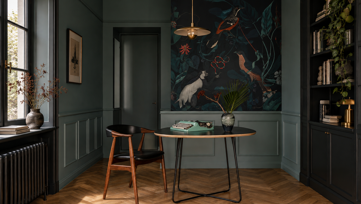 Papel pintado Teal Blue Garden