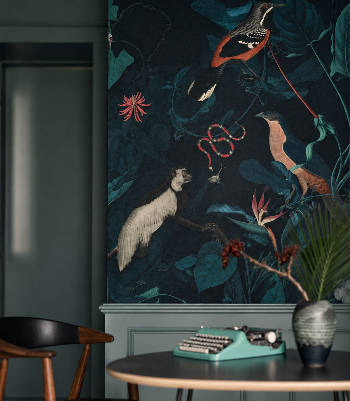 Papel pintado Teal Blue Garden