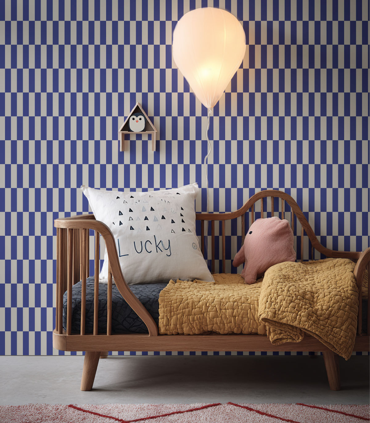 Papel pintado Tetris Stripe Cobalto