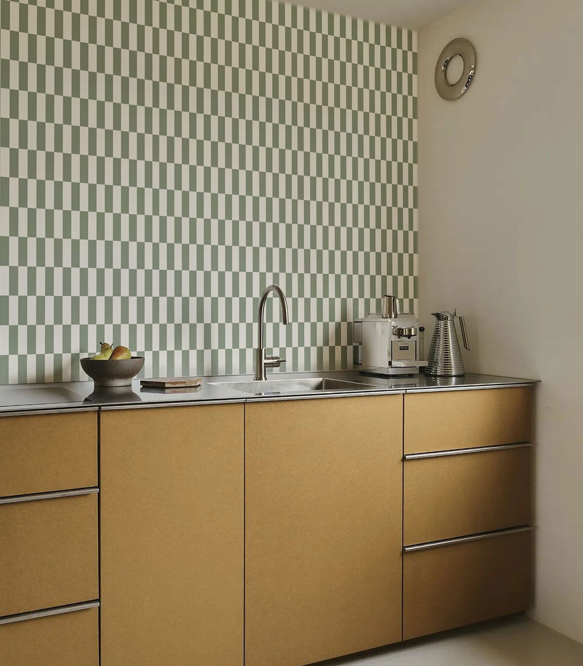 Papel pintado Tetris Stripe Greige