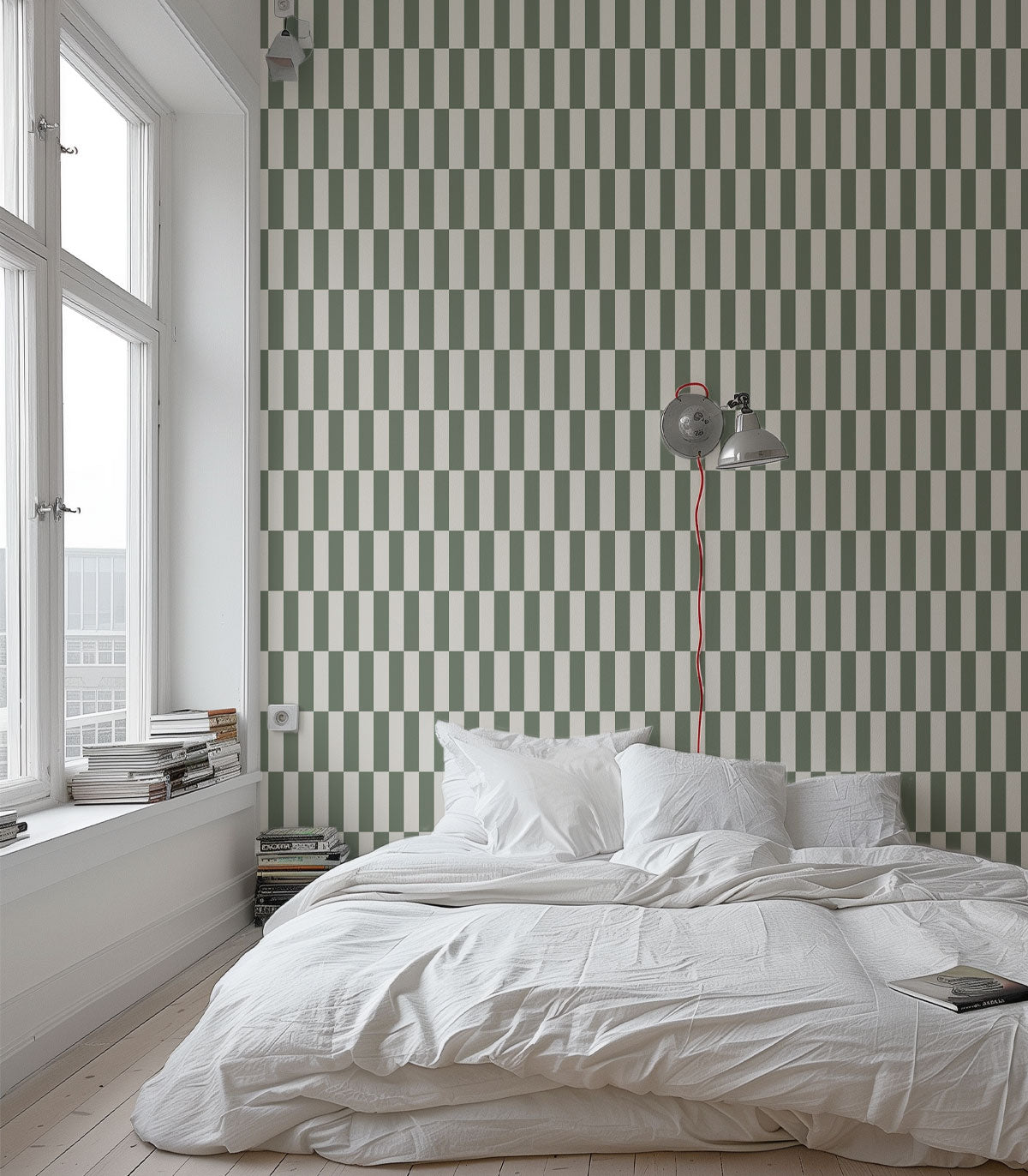 Papel pintado Tetris Stripe Greige