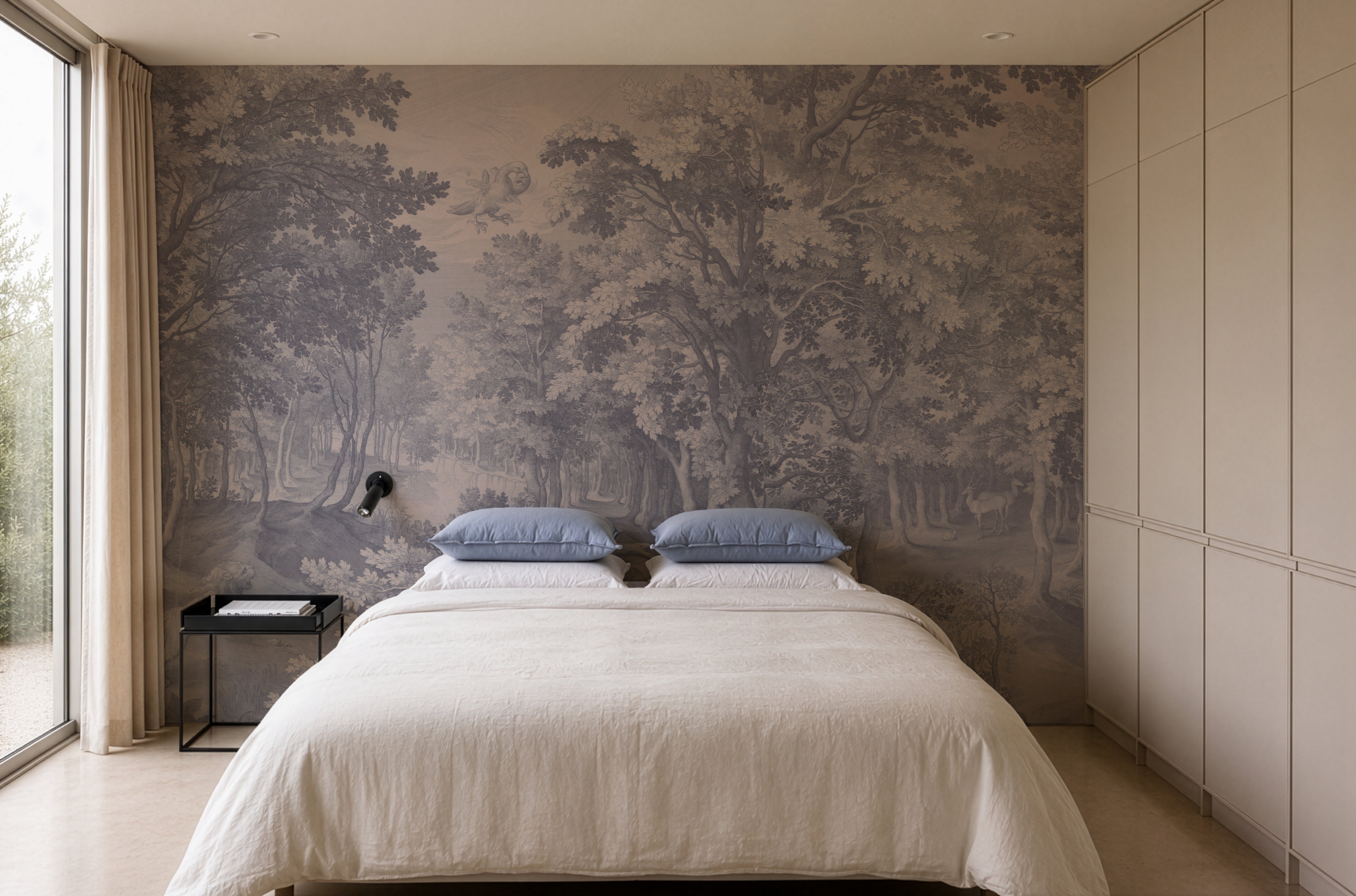 Papel pintado Timeless Trees Blue